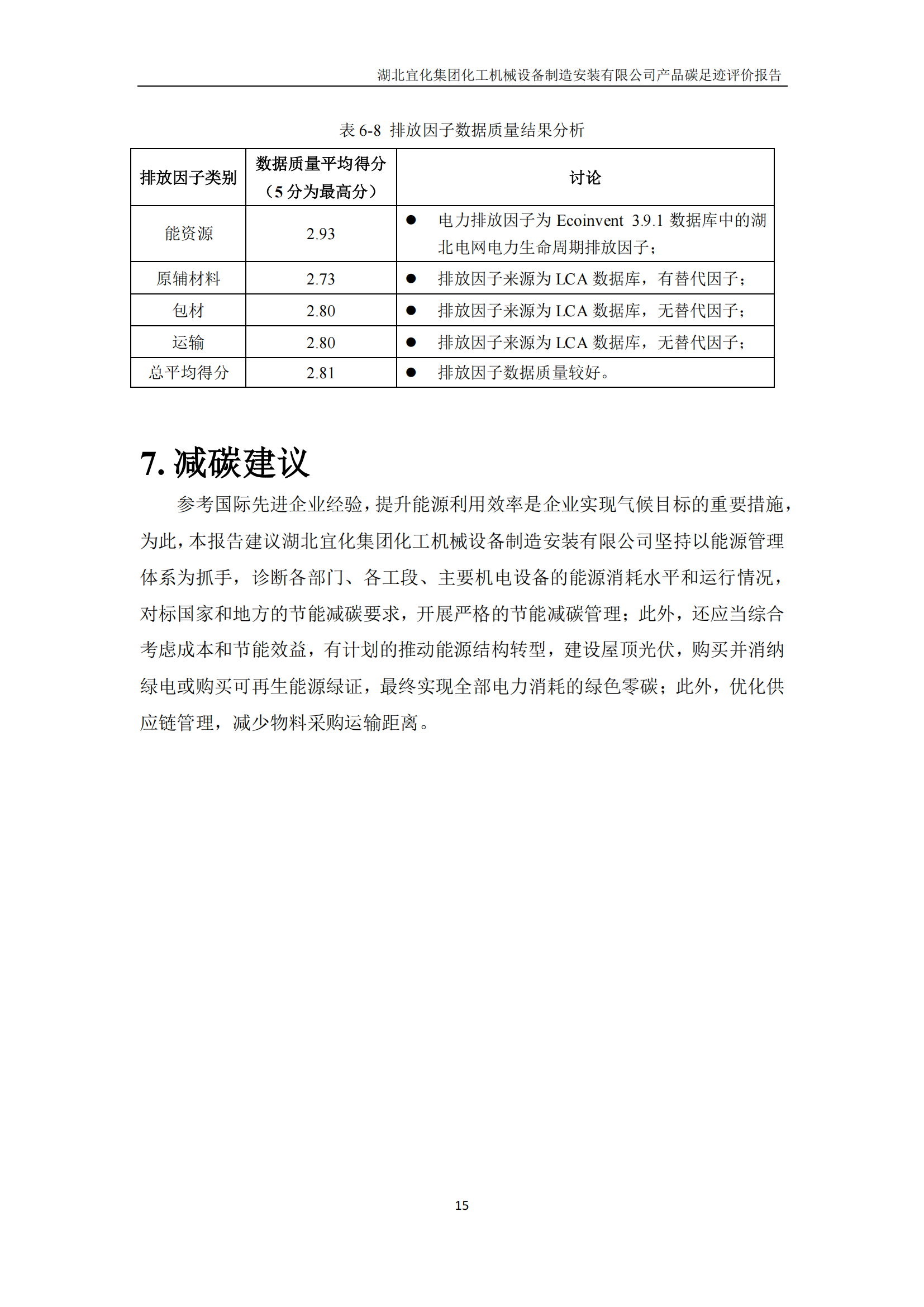 湖北宜化集團化工機械設備制造安裝有限公司碳足跡信息公示(圖18) undefined